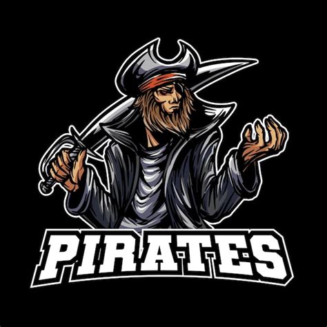 Premium Vector Captain Pirates Mascot Logo Illustration