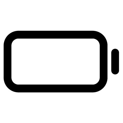 Battery Dead Outline Vector Svg Icon Svg Repo