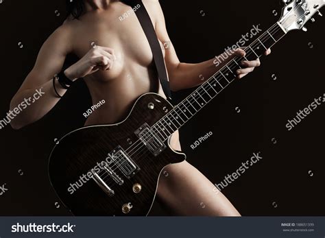 Nude Brunette Guitar Stock Photo 188651339 Shutterstock