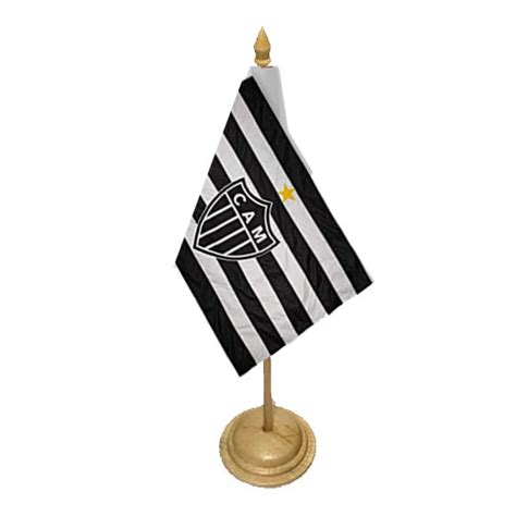 Bandeira De Mesa Atlético Mineiro Galo Mastro 50 Cm Shopee Brasil