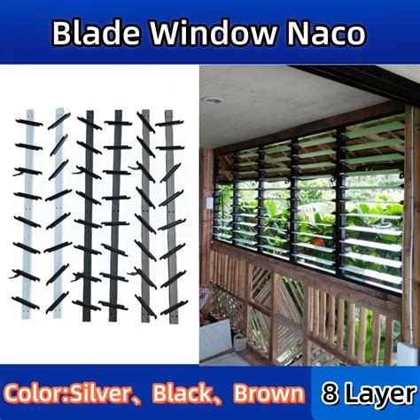 Blade Naco Window Pair Pcs Single Double Louvres Frames Nako