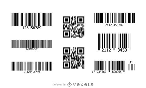 Conjunto De Códigos QR De Código De Barras Descargar Vector