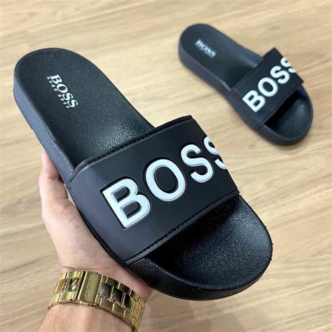 Chinelo Slide Hugo Boss Unissex Pronta Entrega Shopee Brasil