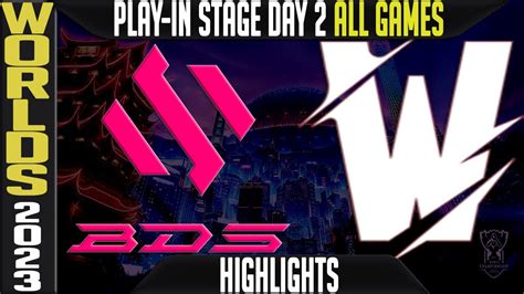 BDS Vs TW Highlights ALL GAMES Worlds 2023 Play In Stage Day 2 Team