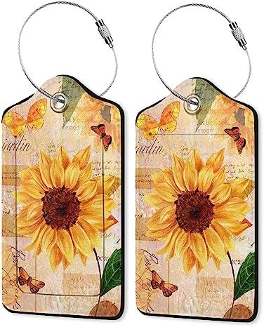 Amazon Pack Leather Luggage Tag For Suitcase French Vintage