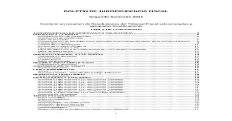 BoletÍn De Jurisprudencia Fiscal · 2016 09 26 · BoletÍn De