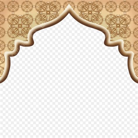 Islam Mandala PNG Picture Gold Islamic Border With Mandala Pattern