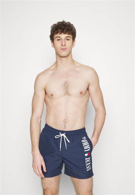 Tommy Jeans Medium Drawstring Uimashortsit Dark Bluetummansininen