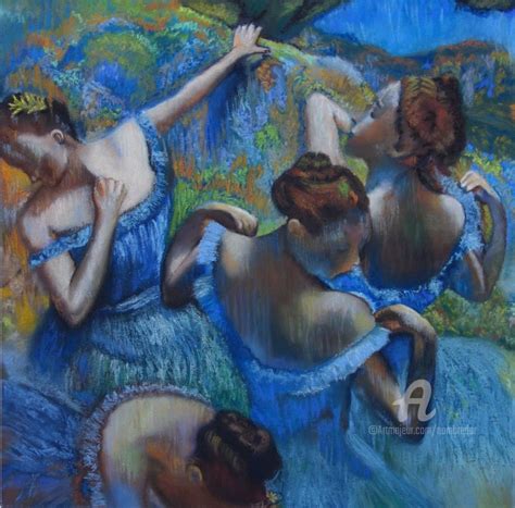 Danseuses Bleues D après Edgar Degas Painting by Tatiana Le Metayer