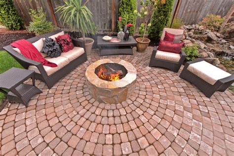 Fire pit - Water feature - Pergola - Paver courtyard - Traditional - Patio - Portland - by ...