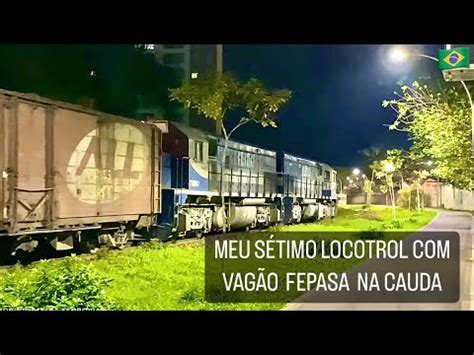 Trem em Jaraguá do Sul SC Meu sétimo Locotrol vagão FEPASA na