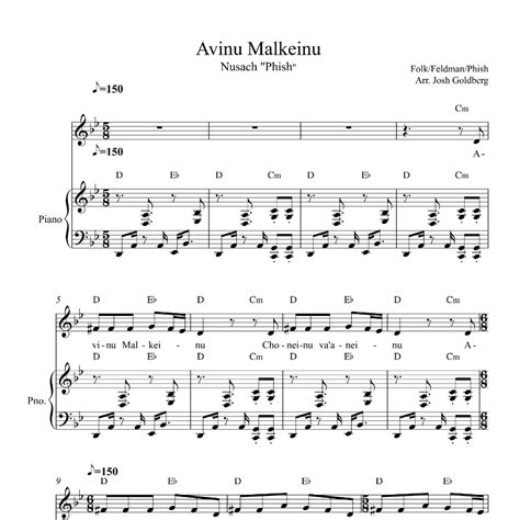 Avinu Malkeinu Sheet Music - Josh Goldberg