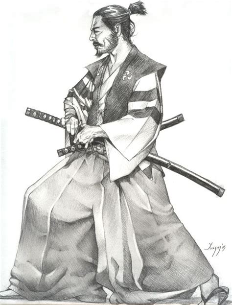 On Deviantart Samurai Drawing