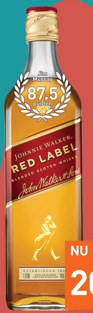 Johnnie Walker Red Label 100CL Whisky Aanbieding Bij Gall Gall