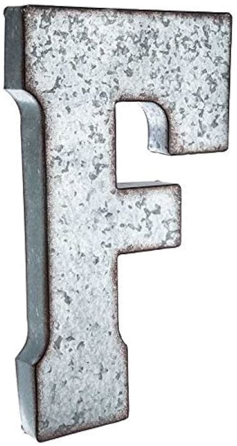 Craftycrocodile Galvanized Metal T Letter Crafty Crocodile Off