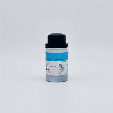 Cobalt II Chloride Hexahydrate AR Chai 100G Xilong Cas 7791 13 1