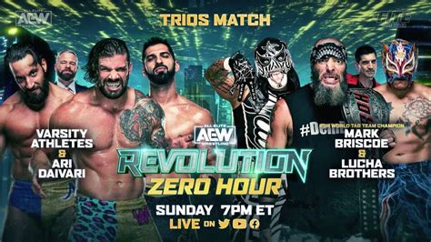 Trios Match Announced For Aew Revolution Zero Hour