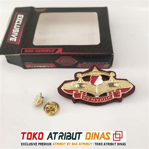 Jual Pin Penyidik Polisi Gold Exclusive Bac Atribut Bac Shopee Indonesia