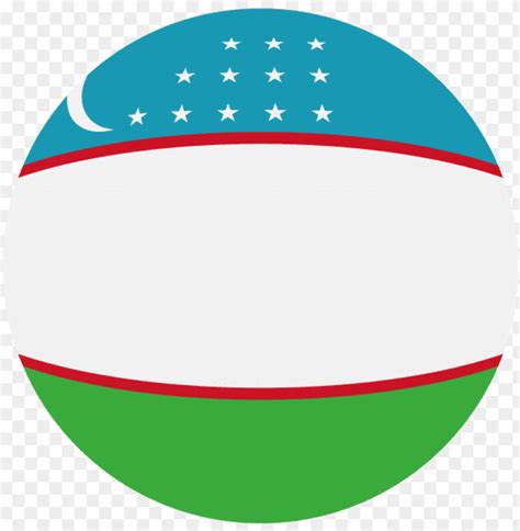 Uzbekistan Round Flag Circle PNG Transparent With Clear Background ID