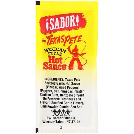 Texas Pete Texas Pete Sabor Mexican Hot Sauce G Packets Pk Zoro