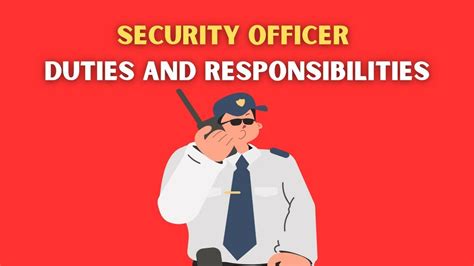 Security Officer Duties And Responsibilities Youtube