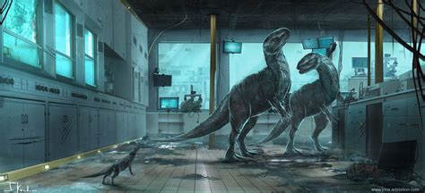 Dinosaurs In A Lab Irina Kovalova On Artstation At Jurassic Park