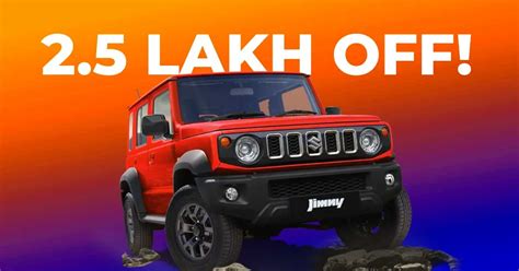 Massive Maruti Jimny Discounts Are Back Rs Lakh Off On Zeta And