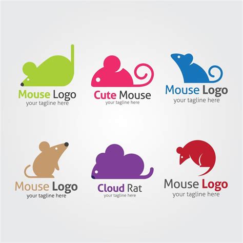 Mouse Logo Design Template. Vector Illustration 6301034 Vector Art at Vecteezy