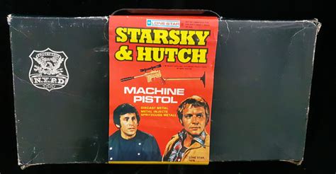 Vintage Lonestar Starsky Hutch Machine Pistol Gun Set Boxed Lost In