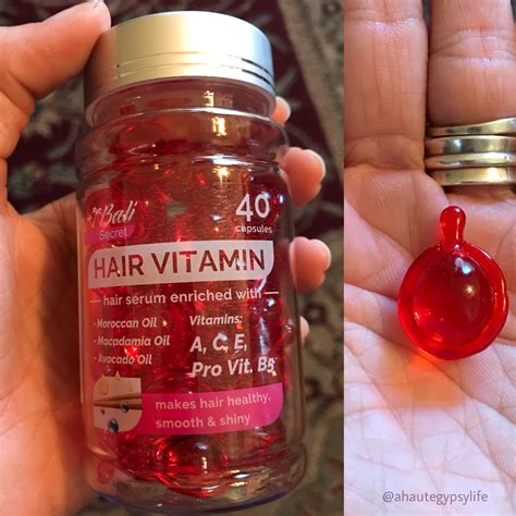 Bali Secret Hair Vitamin Hair Serum You Break Open A Capsule And