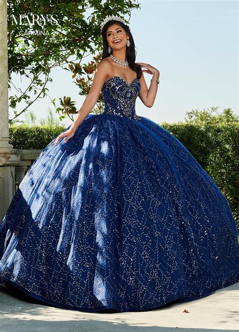 Mq Classically Beautiful Shining Sequin Tulle Ball Gown With A