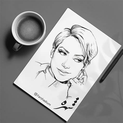 Portrait Of Shohreh Solati شهره صولتی Iranian Singer By Farshad