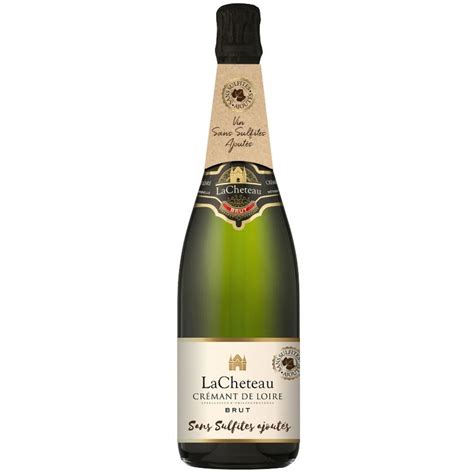 AOP Crémant de Loire brut La Cheteau sans sulfites ajoutés 75cl pas