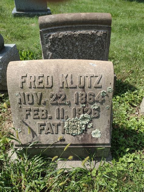 Fred G Klotz Find A Grave Memorial