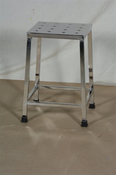 Stainless Steel Silver Hospital Multi Purpose Stool Polished Size