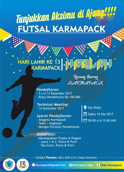 Contoh Brosur Turnamen Futsal Belajar