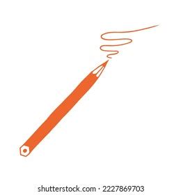 Pencil Doodle Style On White Background Stock Vector Royalty Free