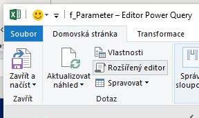 Dynamické hodnoty přes parametr v PowerQuery jazyk M Školení konzultace