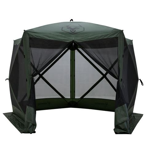 Gazelle Gg501gr Pop Up Portable 4 Person Camping Gazebo Day Tent W