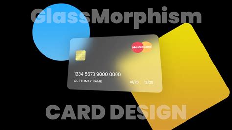 Card Design With Glassmorphism Effect Html Css Glass Morphism Effects Youtube