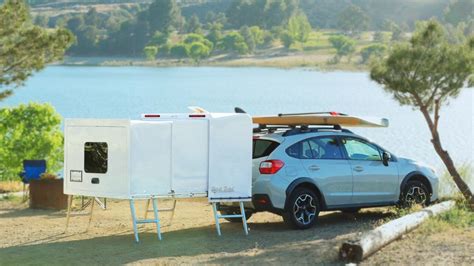 Hitch Hotel: A Tiny Expanding Camper that Attaches to the Hitch of Your Car