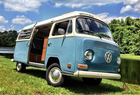 Vw Bus Camper Westfalia Campmobile Pop Top Bay Window Kombi Van Restored