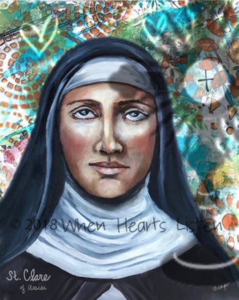 St Clare Of Assisi Saint Clare Patron Saint Of Television And Eye