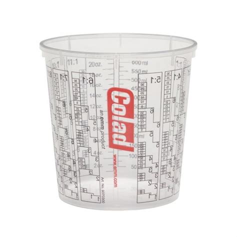 Colad Clear Plastic Mixing Cups Fisher Motor Factors