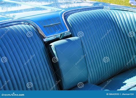 Classic American Car Backseat Editorial Image Image Of Coupe American 58643935