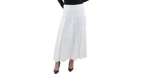 Aje Tiered Midi Pleated Skirt In White Lyst