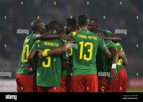 Karl Toko Ekambi Of Cameroon Celebrates Scoring Their First Goal During