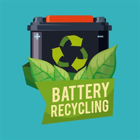 Premium Vector Recycle Battery Design