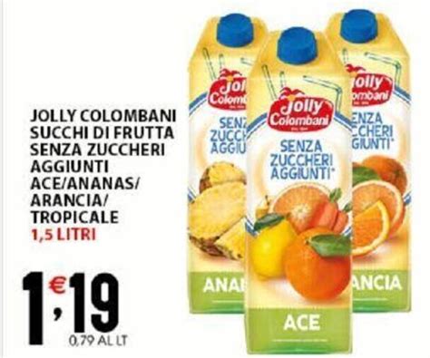 Jolly Colombani Succhi Di Frutta Senza Zuccheri Aggiunti Ace Ananas