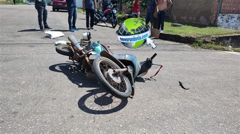 Acidente Entre Carro E Moto Deixa Dois Feridos No Centro De Porto Velho